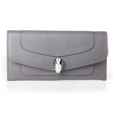 Bvlgari Serpenti Pochette Portemonnee Lichtkaki