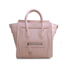 Celine Luggage Mini Tote in kalfsleer roze