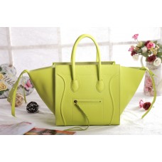 Celine Luggage Phantom Square Tote Bag Appelgeel