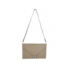 Hermes Pilot Envelope Clutch Grijs met zilverkleurige hardware