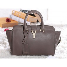 Yves Saint Laurent Cabas Chyc originele leren draagtas kaki