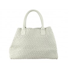 Bottega Veneta Barcelona Cabat Met Stiksels Beige