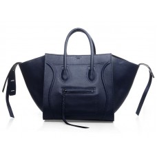 Celine Luggage Phantom Square Tote Bag Donkerblauw