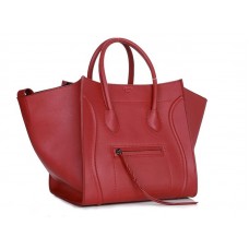 Celine Luggage Phantom Square Tote Bag Rood