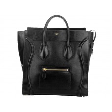 Celine Luggage Medium Tote in kalfsleer zwart