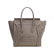Celine Luggage Medium Tote in kalfsleer kaki