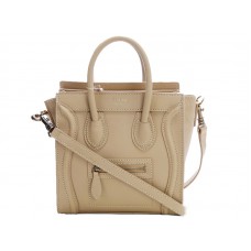 Celine Luggage Mini Tote in kalfsleer beige