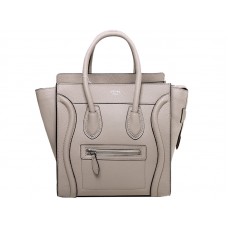 Celine Luggage Small Tote in kalfsleer, licht kaki