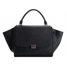 Celine Trapeze schoudertas van kalfsleer, zwart