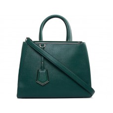 Fendi 2jours Tote Bag van kalfsleer, groen