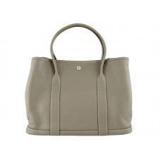 Hermes Garden Party Togo leren handtas grijs