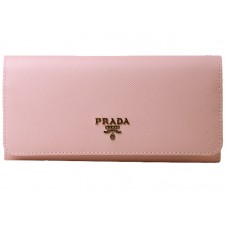 Prada portemonnee van Saffiano-leer in roze