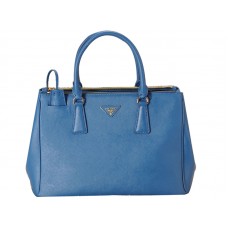 Prada Saffiano Lux Tote Blauw