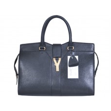 Yves Saint Laurent Cabas Chyc grote leren shopper in zwart