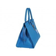 Yves Saint Laurent Cabas Chyc grote leren draagtas blauw