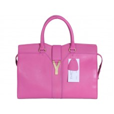 Yves Saint Laurent Cabas Chyc grote leren shopper in roze