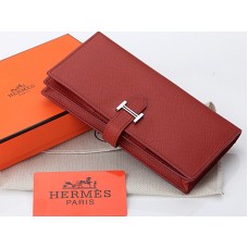 Hermes Epsom Original kalfslederen tas in Japanse stijl, dubbelgevouwen, bruin