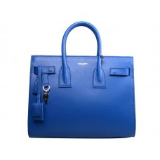 Yves Saint Laurent Sac Du Jour Tote in origineel leer, elektrisch blauw