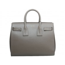 Yves Saint Laurent Sac Du Jour Tote in origineel kaki leer