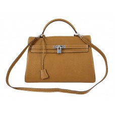 Hermes Kelly 32cm Togo leer Clemence Camel