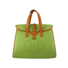 Hermes 08c Flap Bag Groen