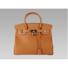 Hermes Birkin 30cm Togo leer bruin goud