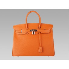 Hermes Birkin 35cm Togo leer oranje