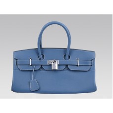 Hermes Birkin Jpg 42cm Togo Leer Blauw