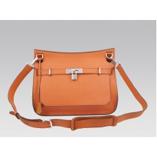 Hermes Jypsiere 34 Messenger Bag Clemence Oranje