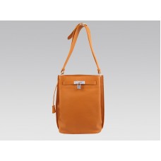 Hermes So Kelly 22cm Clemence Oranje