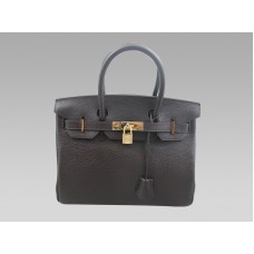 Hermes Birkin 30 Togo leer chocoladebruin