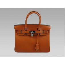 Hermes Birkin 30 Togo Leer Oranje
