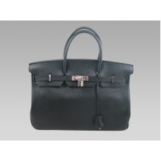 Hermes Birkin 40 Togo leren tas, zwart