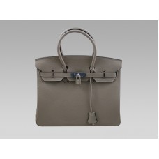 Hermes Birkin 30 Togo leren tas in grijs