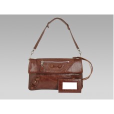 Balenciaga Giant Envelope in bruin leer