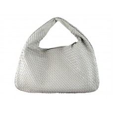 Bottega Veneta Ebbenhout Intrecciato Nappa Buik Veneta Wit