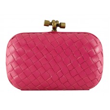 Bottega Veneta Absinthe Intrecciato Ayers Knot Pink