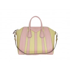 Grote Givenchy Antigona tas, tweekleurig roze en geel.