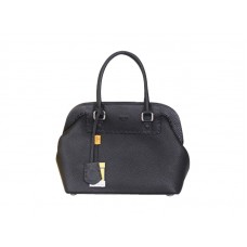 Fendi Original Leather Medium Selleria Adele Satchel Zwart