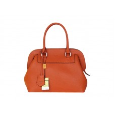 Fendi Original Leather Medium Selleria Adele Satchel Oranje