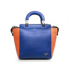 Givenchy leren HDG converteerbare tote tas in blauw-oranje