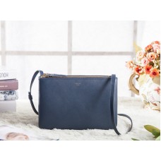 Celine Mini Trio Crossbody Messenger Bag Donkerblauw