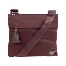 Prada Tessuto Messenger Bag Bordeaux