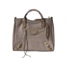 Balenciaga Velo tas met gouden metallic rand, grijs