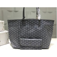 Goyard Saint Louis Tote Mm Donkergrijs