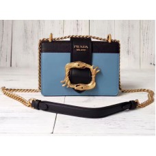 Prada Cahier tas blauw