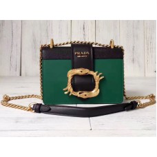 Prada Cahier tas groen