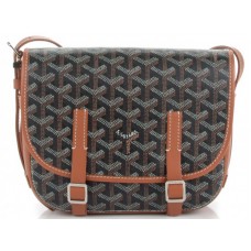 Goyard Chevron Belvedere PM Messenger Bag Zwart Bruin