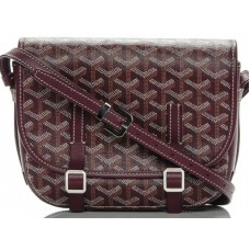 Goyard Chevron Belvedere PM Messenger Bag Bordeauxrood