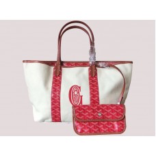 Goyard Anjou Omkeerbare canvas draagtas Mm Rood H-gotogg3456s6